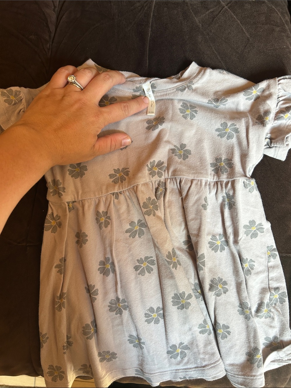 Rylee and cru Lilac Floral Baby Dress 18-24m